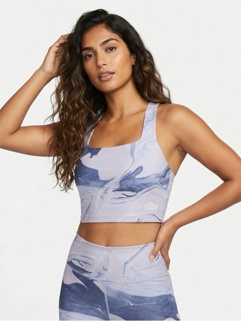 *Final Price* Nike Aurora Marble Print Crop Tank Size Small